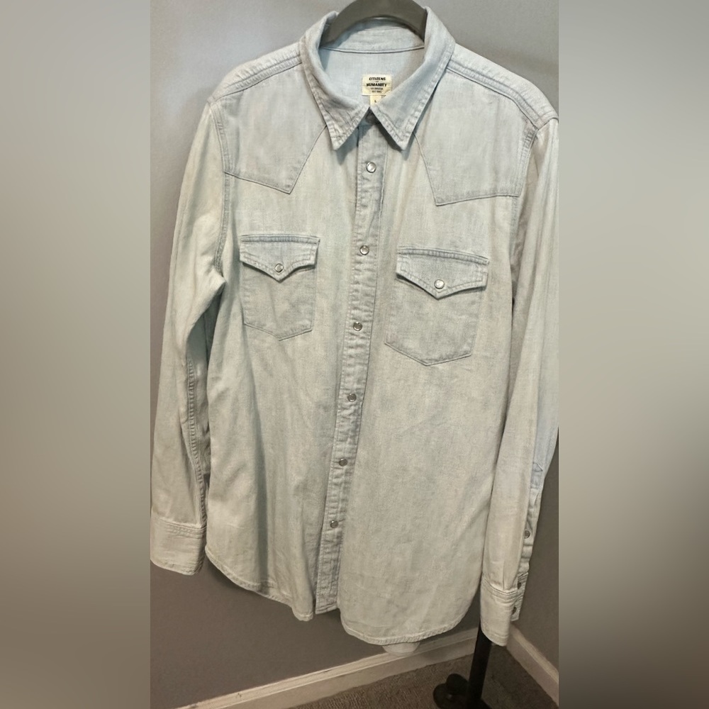 Citizens for Humanity Western Shirt by Jerome Dahan color: Mist